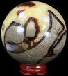 Polished Septarian Sphere - Madagascar #43849-1